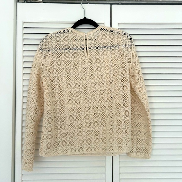 Sezane Lova Blouse Beige - Size 6 - Picture 6 of 6